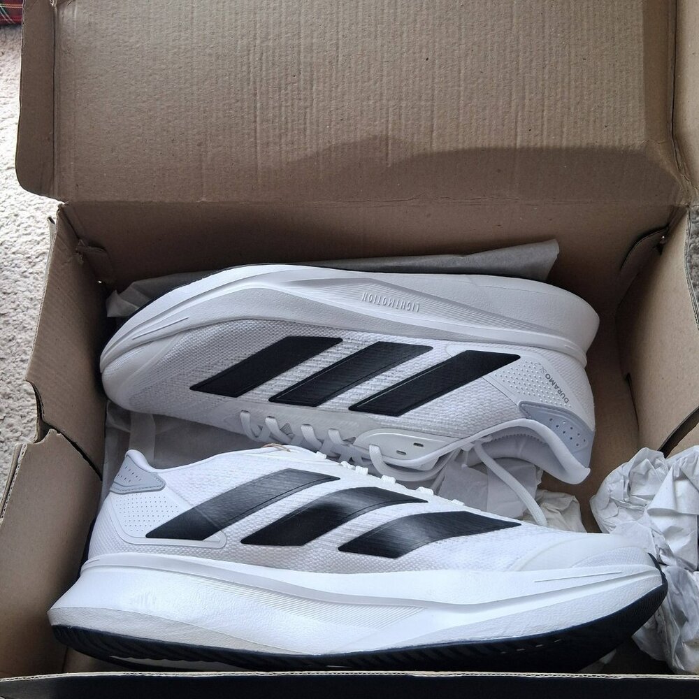 Mens Adidas Duramo SL 2 Cloud White Running Shoes IH8215 Sz 13